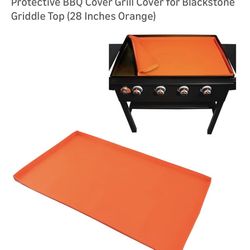 🔥 Silicone Cuttable BBQ Grill Mat / Protective Grill Cover for Blackstone 28” Griddle – Orange 🔥 🆕 Brand New – Never Used!  💰 Price: $20 or best o