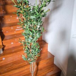 6.7 Ft Artificial Olive Tree Fake Plant