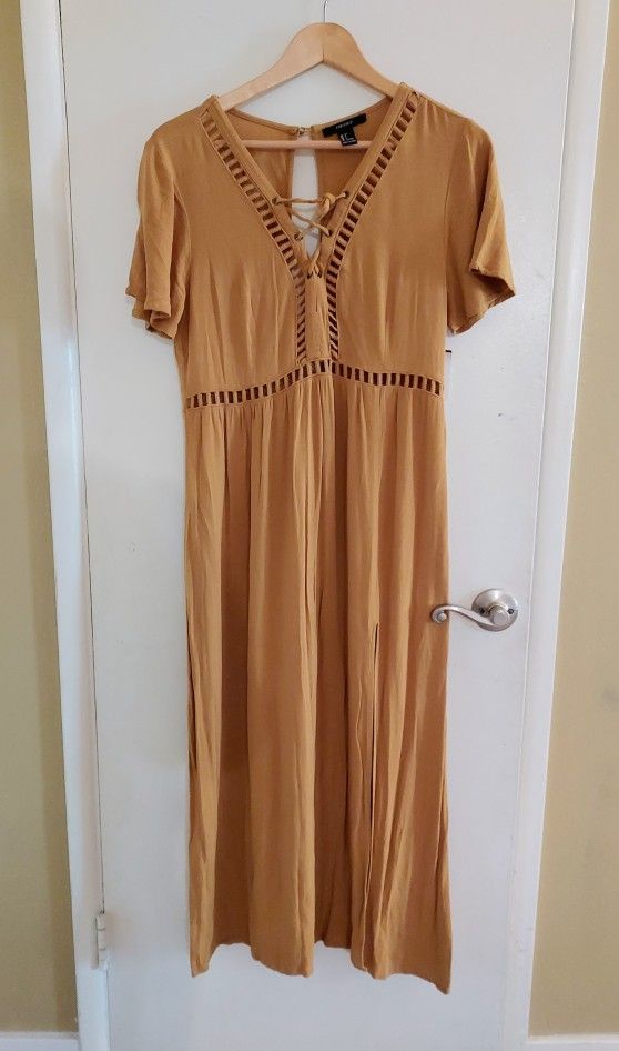 Yellow Maxi Dress Size Large