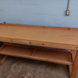 Heavy Solid Wood Work Bench 