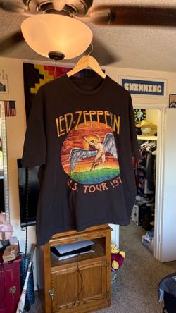 Vintage Led Zeppelin Black T-Shirt - Size XXL