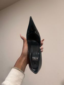 Stuart Weitzman Black Vintage Patent Heels
