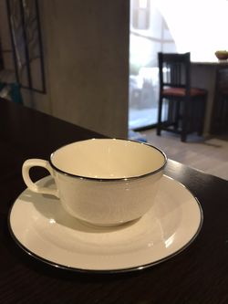 Fransican fine china Appliqué cups and saucers for sale. $1.75 ea or best offer for all. 20 cups and 20 saucers,