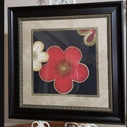 Beautiful Framed wall art 28" x 28"  easel not included 