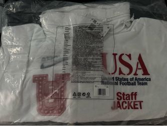 Nike USMNT V.A.A. Woven Staff Jacket Sz XXL Virgil Abloh off white