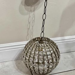 Antique Austrian Faceted Crystal Chandelier