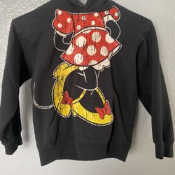 DISNEY PARKS MINNIE MOUSE HOODIE PULLOVER SWEATER FROM DISNEYLAND