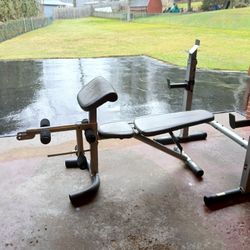 Olympic Weight Bench & Squats & Legs & Curls - Weider Company!!