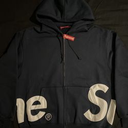 Supreme Big Logo Zip-up Hooded Sweatshirt