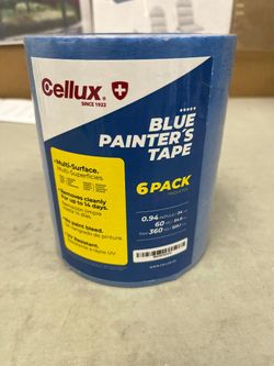 Cellux blue painters tape 6 pack .94'' 