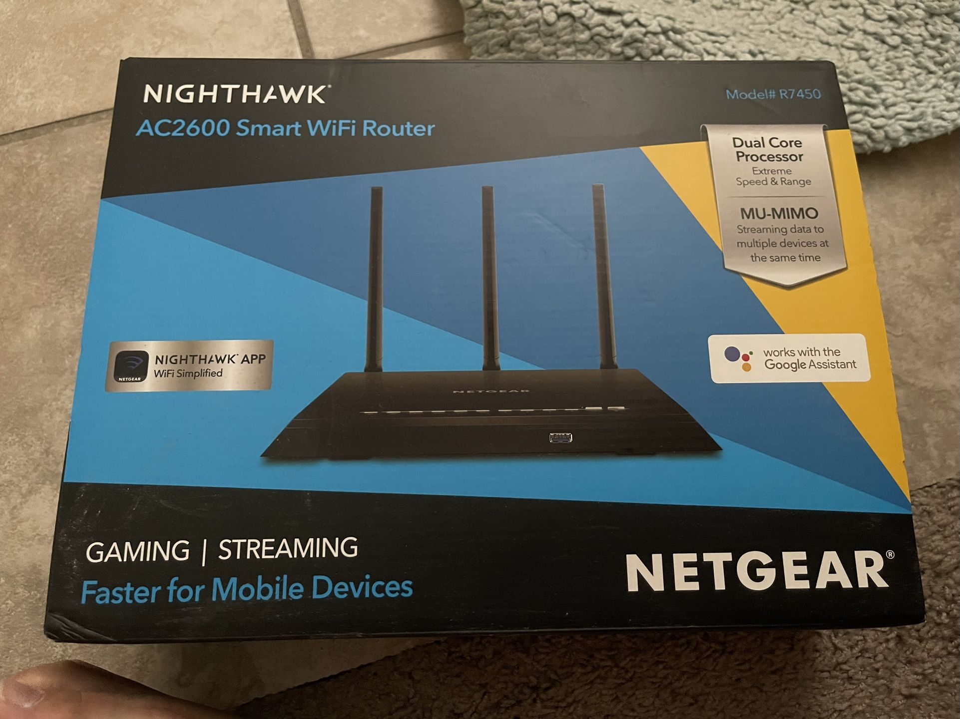 Netgear Nighthawk AC2600 WLAN-Router – MU-MIMO, Bis Zu 2,6 Gbit/s, Mit App-Steuerung