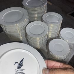   Lynn’s Rose Victoria 832 Stoneware Plates – Gold Trim – Excellent Condition $5 each plate   Beautiful