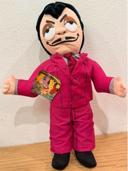 VINTAGE THE ADDAMS FAMILY CARTOON GOMEZ 13" PLUSH 1993