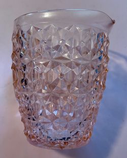 Vintage Pink Depression Glass Pitcher