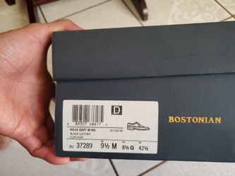 Bostonian Black Soft Wing N016 Size 9.5