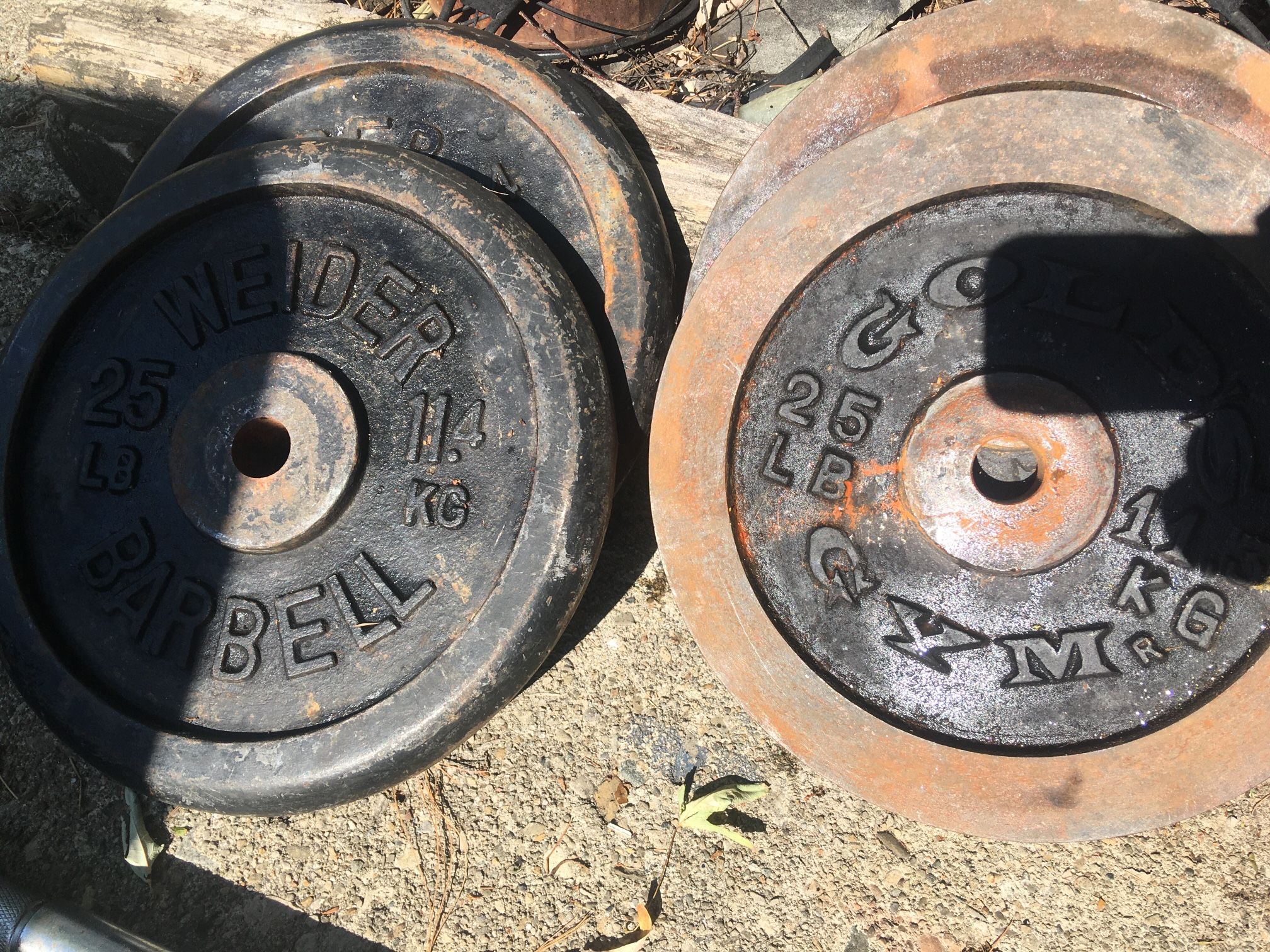 Standard Size Weights And Bar