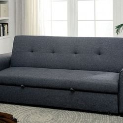 Brand New Grey Sofa w Convertible Pull Out Sleeper