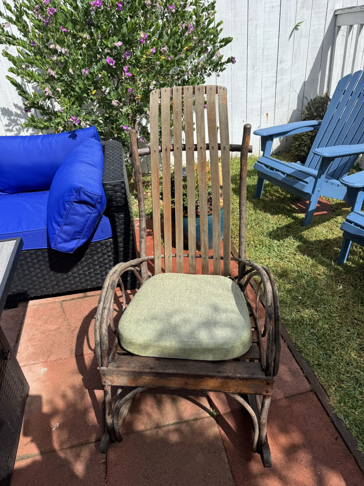 Bent Willow and Slat Rocking Chair