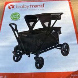 Baby Trend 2 In 1 Stroller Wagon Plus—ultra Black