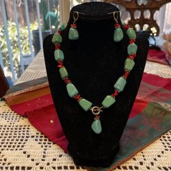Jewelry Turquoise Y Coral Piedras