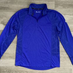 Men’s Under Armour H:RUN Quarter Zip Lobg Sleeve Shirt XL Blue 