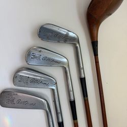Bobby Jones Spalding Kro-Flite Irons + Calamity Jane Putter + 3 Wood
