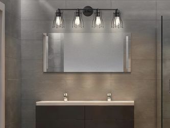 NEW BLACK MODERN LIGHT FIXTURE