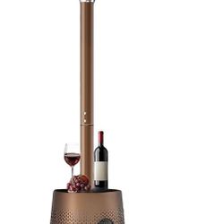 50,000 BTU Patio Heater for Outdoor Use With Adjustable Heat Focusing Top, Portable Propane Patio Heater with Wheels, Stainless Steel Burner for Porch