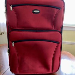 Protocol Large Red Carry On Suitcase 