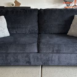 Queen Size Sofa Bed In Slate Blue from Ashley  