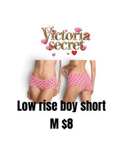 VS  LOW RISE BOY SHORTS M 💖