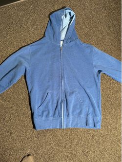 Blue zip hoodie