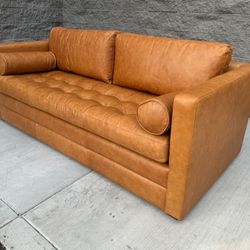 Leather Sleeper Sofa