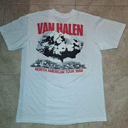 Vintage Van Halen T-shirt 80s Concert Tour Shirt 
