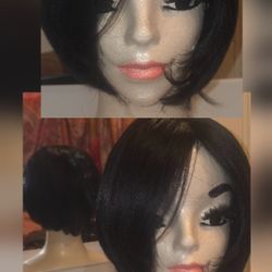 SORT BLACK WIG