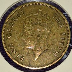 1950 Hong Kong 10 Cent Coin