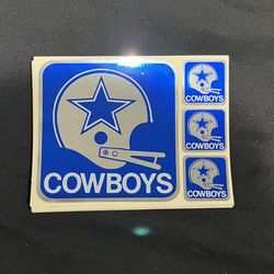 Vintage Dallas Cowboys Stickers Pack