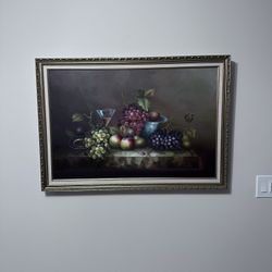 "Cuadro pintado  en lienzo - arte original" En Perfectas condiciones. $25