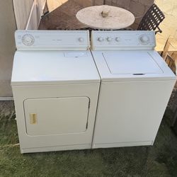 Washer And Dryer Set Whirlpool Heavy Duty Both Works Perfectly 