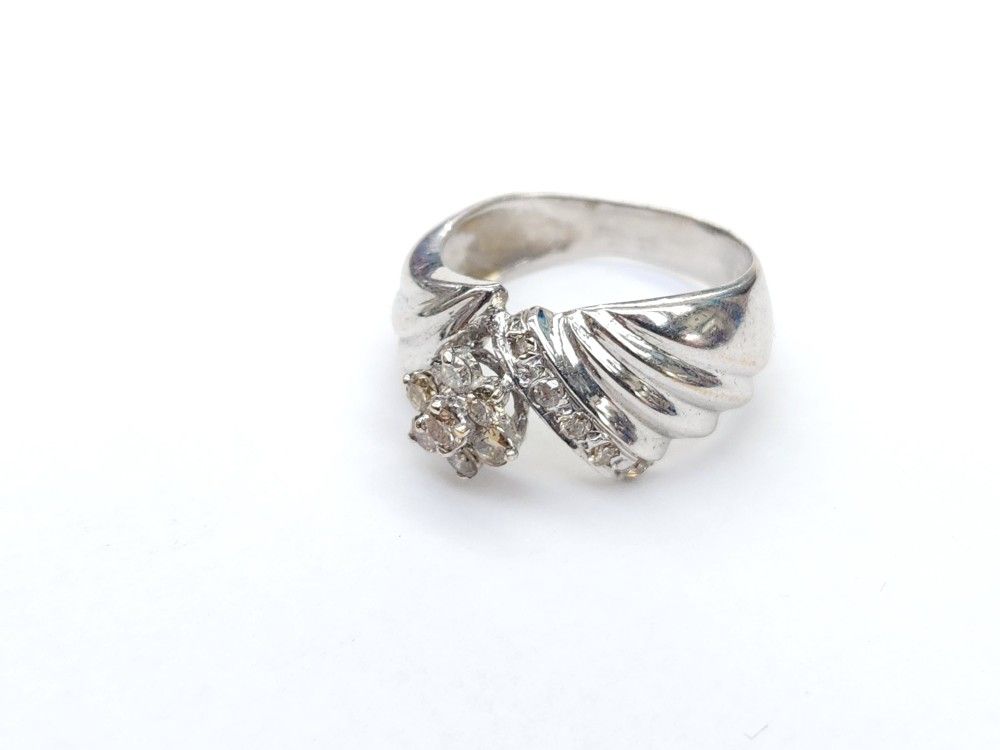 14k White Gold 0.40 Ct Diamond Engagement Ring