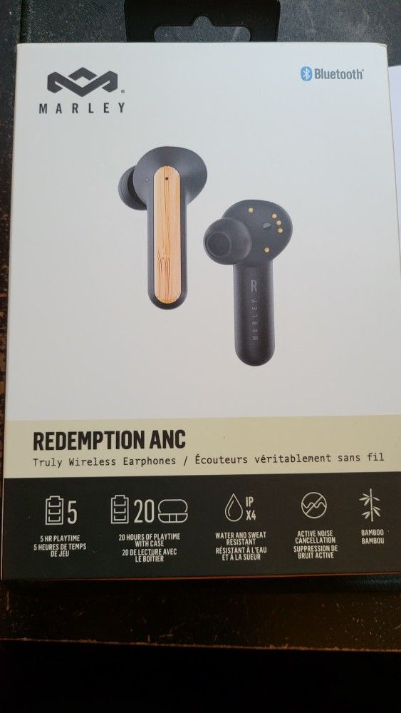 House of Marley Redemption ANC Wireless Bluetooth TWS Earphones Earbuds
