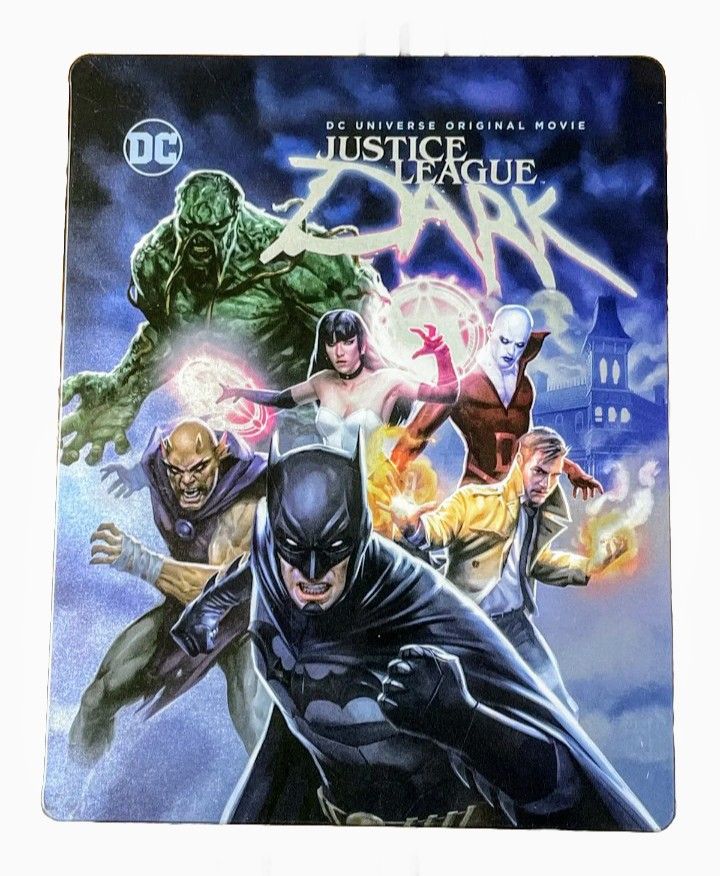Like New DC JUSTICE LEAGUE DARK BLU RAY DVD 2 DISC TARGET STEELBOOK RARE