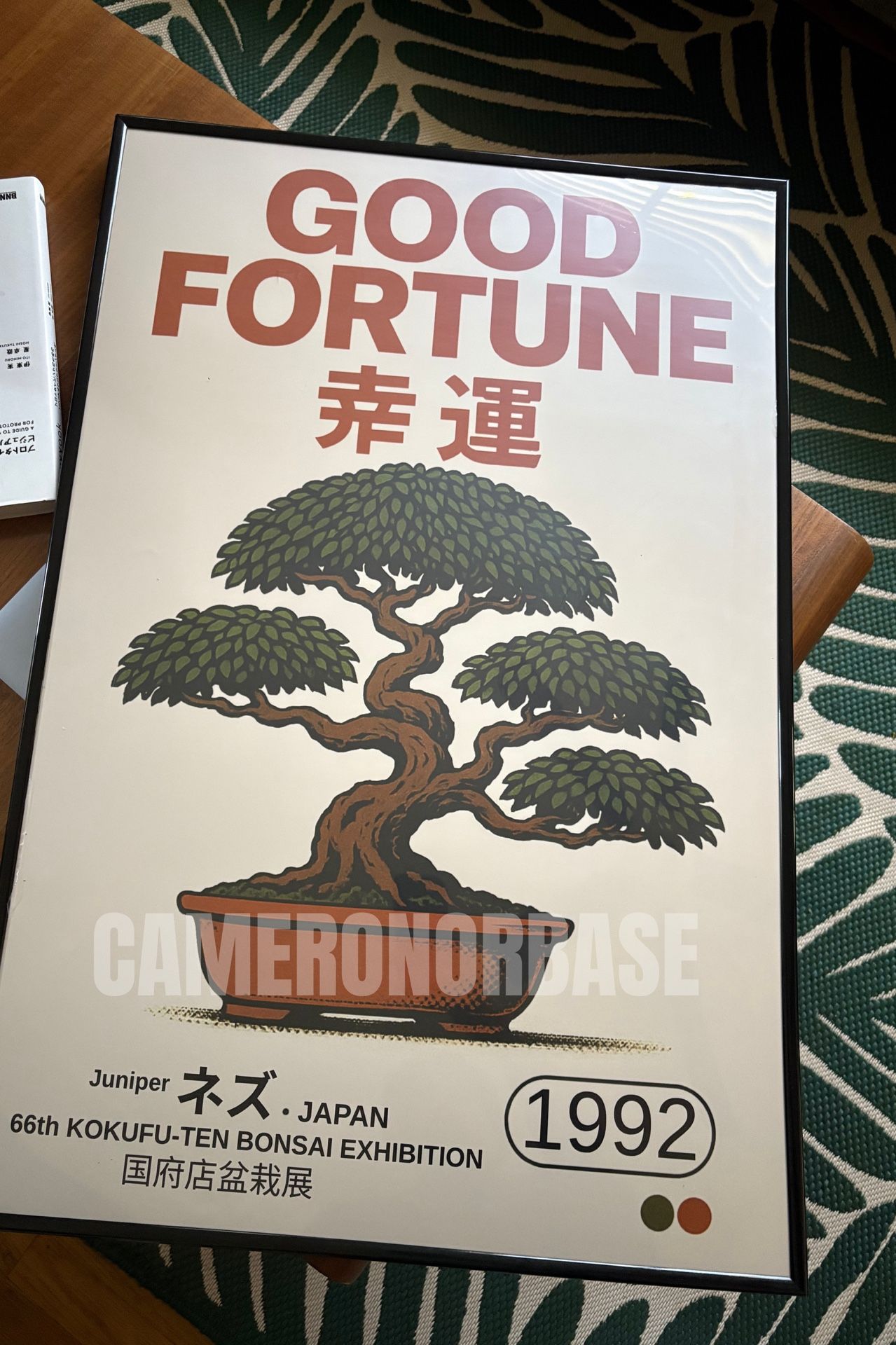 Custom Bonsai Art Print (20x30) - Japanese Juniper Poster - “Good Fortune”