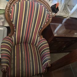 Two upholstered chairs