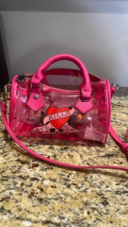 Ed Hardy Pink swim beach bag