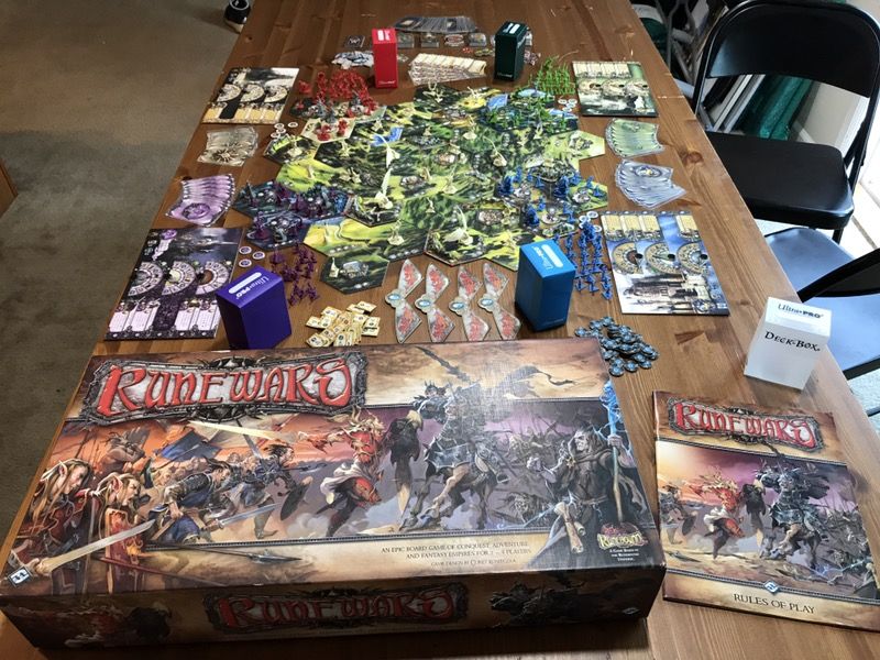 Runewars board game 1st edition - 3D Mountains, minis, strategy!