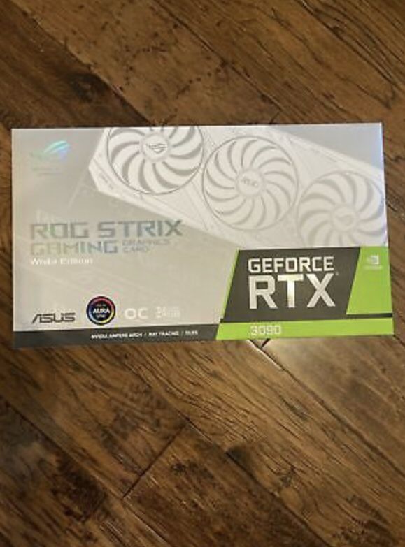 ASUS GeForce RTX 3090 Strix WHITE OC NON-LHR - 🚀IN HAND📦SHIPS ASAP🚚 FREE