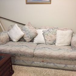 Sofa and couch, color of furniture cream and white