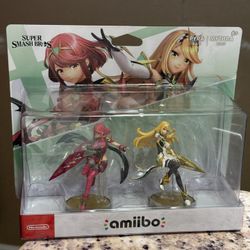 Pyra and Mythra Smash Bros Amiibo Nintendo 