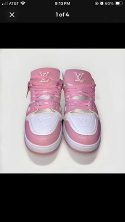 Louis Vuitton LV Trainer Pink White Women's Designer Low Top Sneakers
